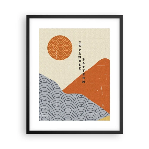 Poster în ramă neagră - În stil japonez - 40x50 cm