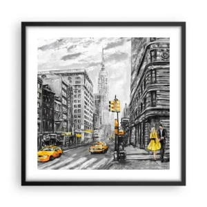 Poster în ramă neagră - O poveste din New York - 50x50 cm