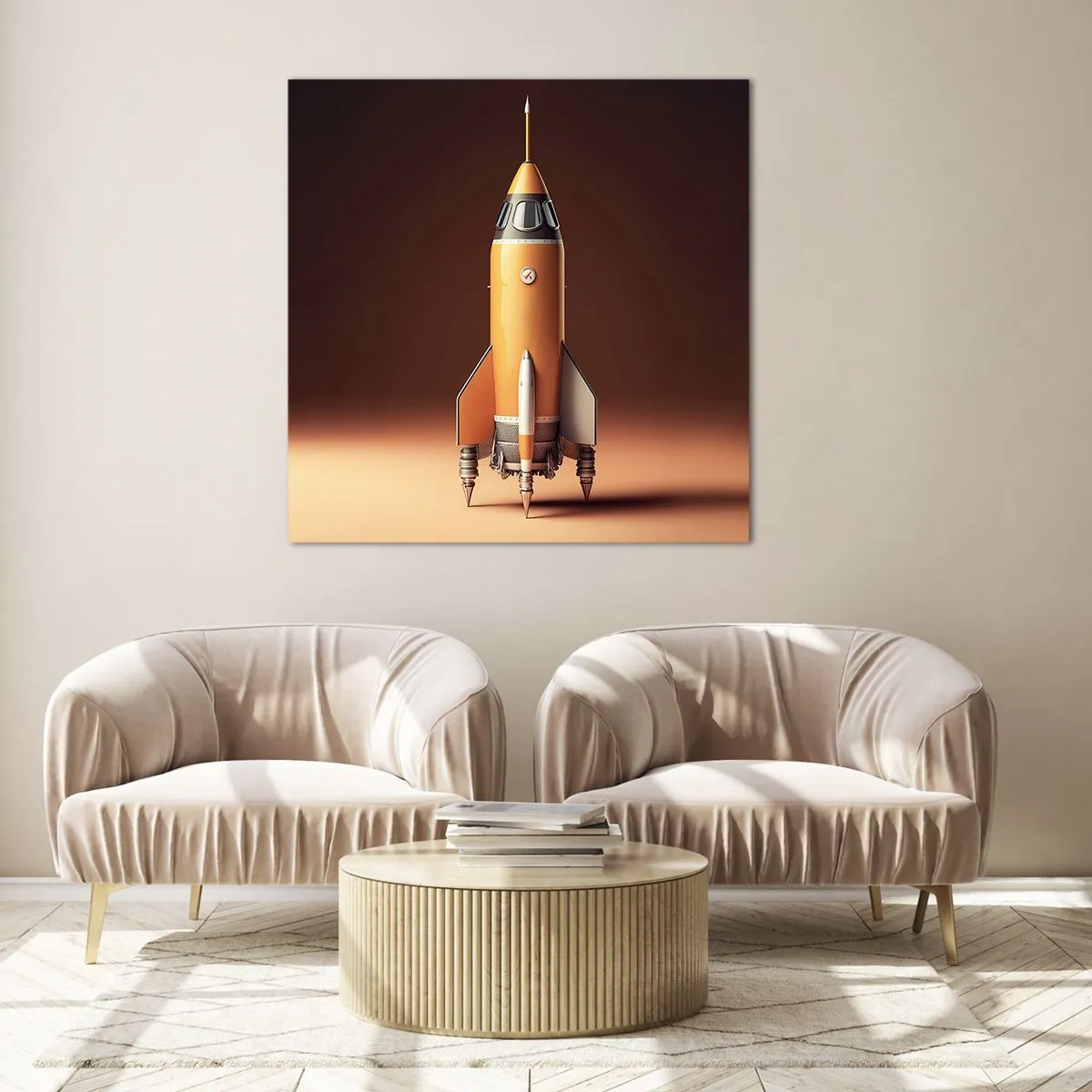 Tablou pe sticlă - Totul începe cu un vis - 60x60 cm