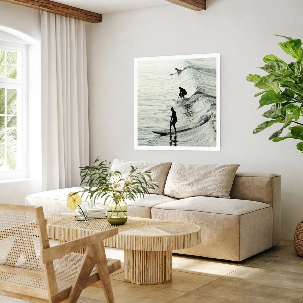 Poster - Pentru a întâmpina valul - 40x40 cm