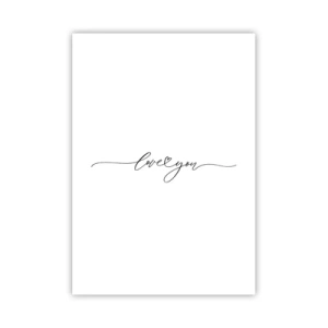 Poster - Negru pe alb - 70x100 cm