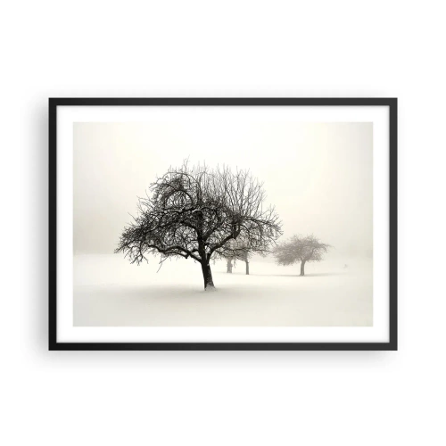 Poster în ramă neagră - Hibernare - 70x50 cm