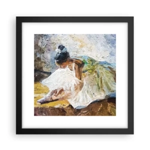 Poster în ramă neagră - Dintr-un tablou de Degas - 30x30 cm