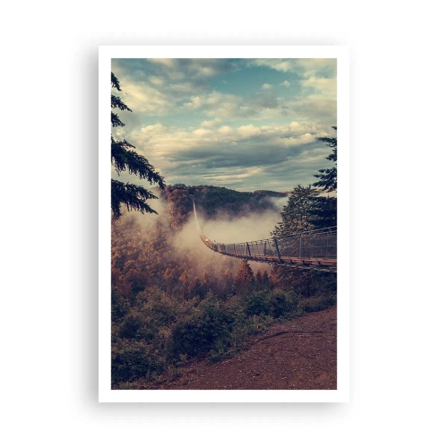 Poster - Deasupra pădurii de toamnă - 70x100 cm