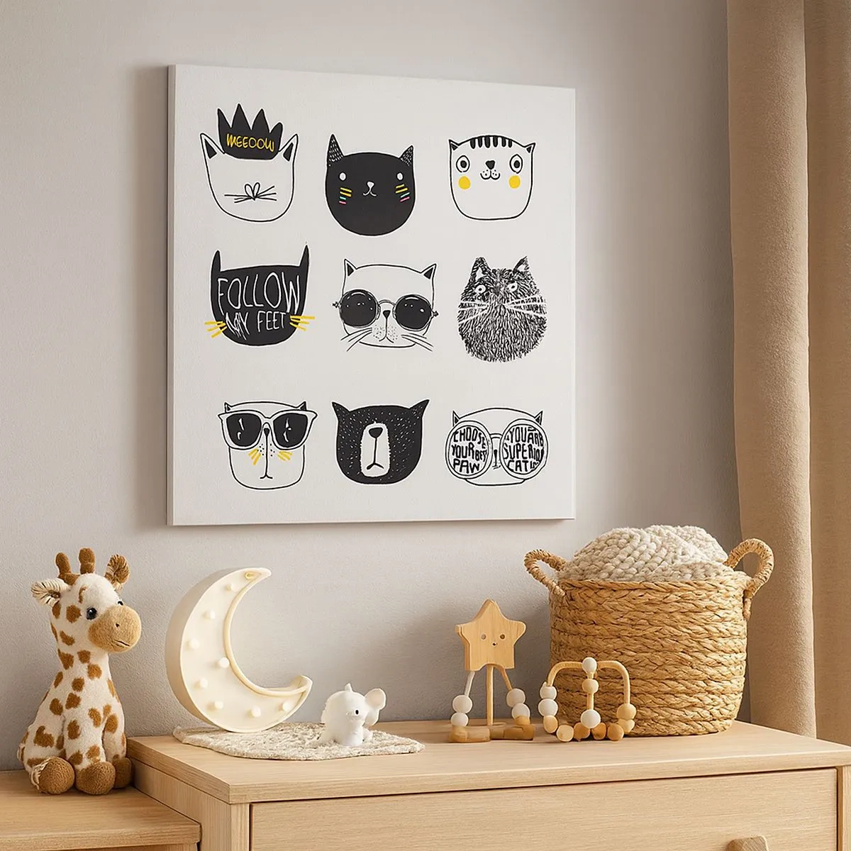 Tablou pe pânză - Fiecare este diferit - 30x30 cm