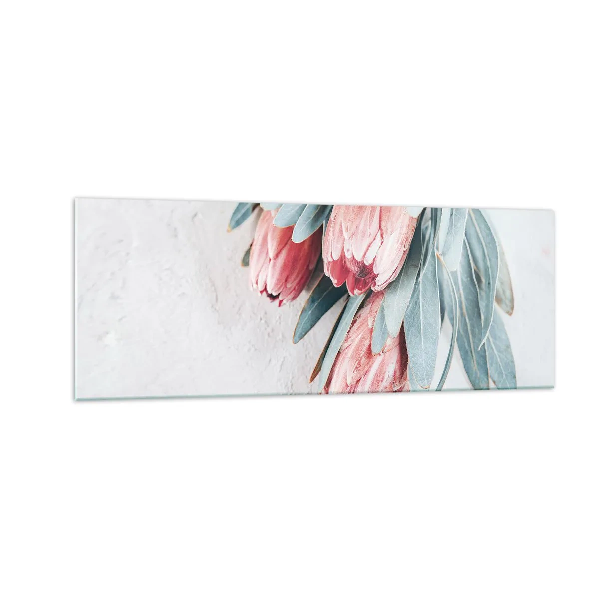 Tablou pe sticlă - Rușinate de propria lor frumusețe - 140x50 cm