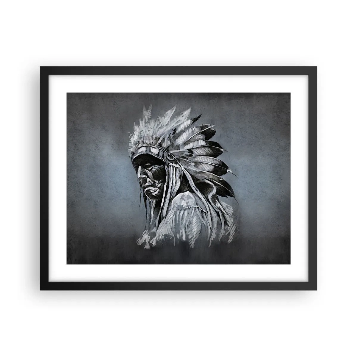 Poster în ramă neagră - Înapoi la rădăcini - 50x40 cm