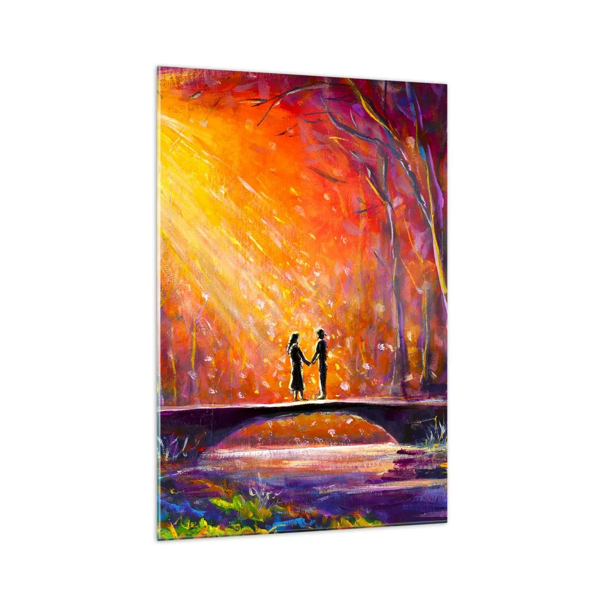 Tablou pe sticlă - Și cerul îi iubește - 70x100 cm