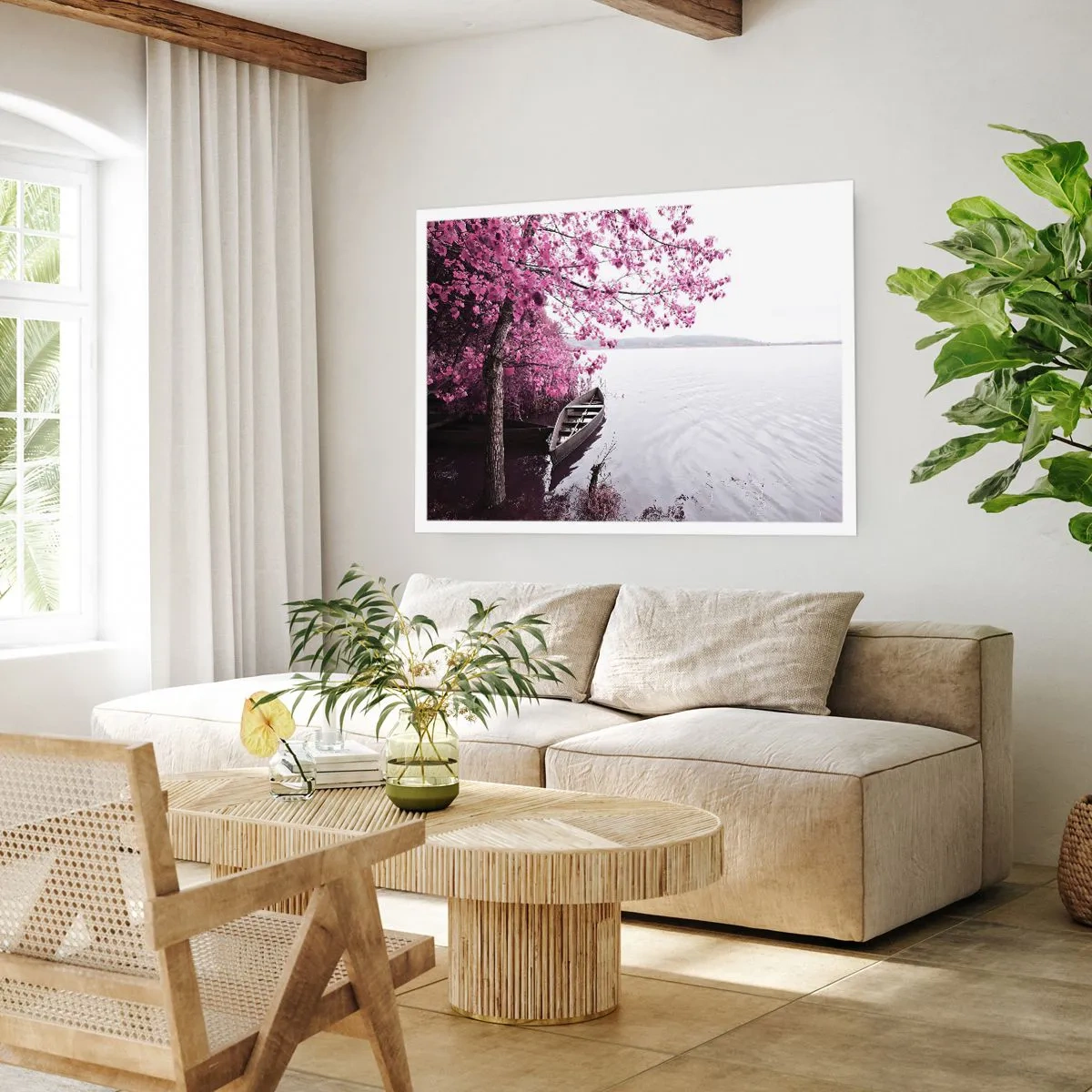 Poster - În tăcerea roz - 50x40 cm