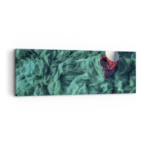 Tablou pe pânză - Într-o mare de rețea - 90x30 cm