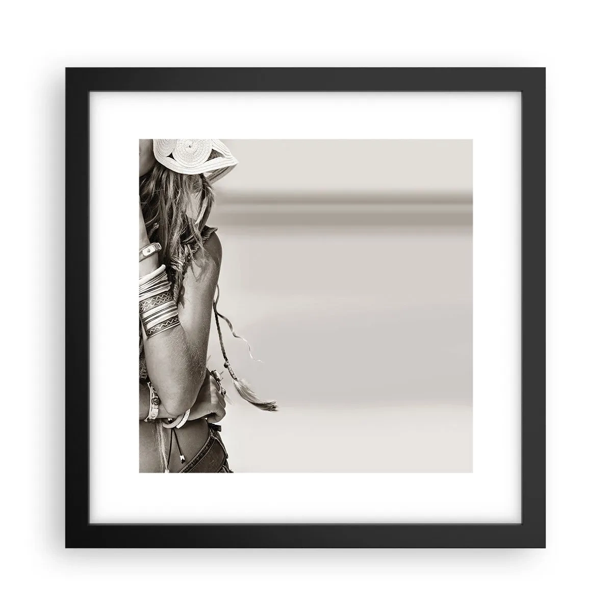 Poster în ramă neagră - Ca o fată - 30x30 cm