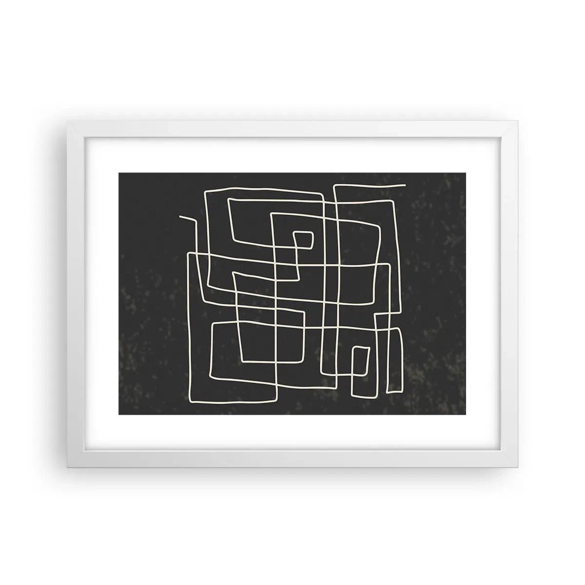 Poster în ramă albă - Nu atât de simplu - 40x30 cm