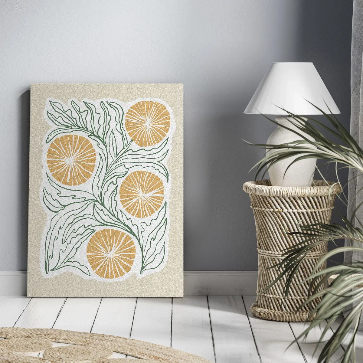 Tablou pe pânză - Etnic cu o notă de abstracție - 80x120 cm