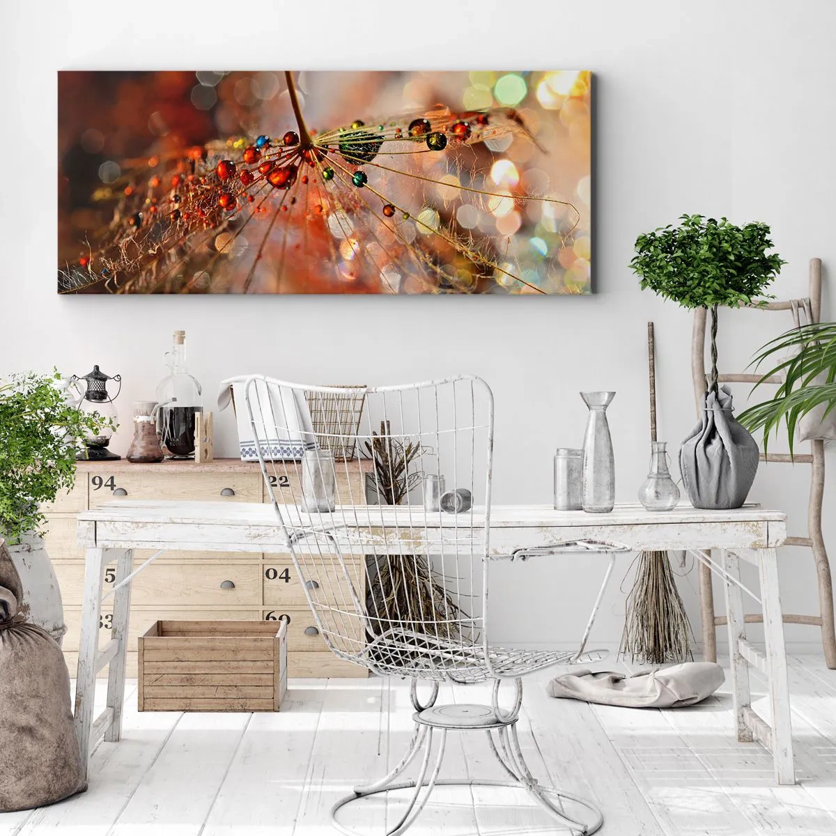 Tablou pe pânză - Înfipt pe pânza de păianjen - 90x30 cm