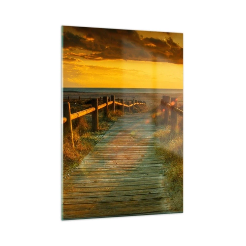 Tablou pe sticlă - Scăldat în aur vechi - 50x70 cm