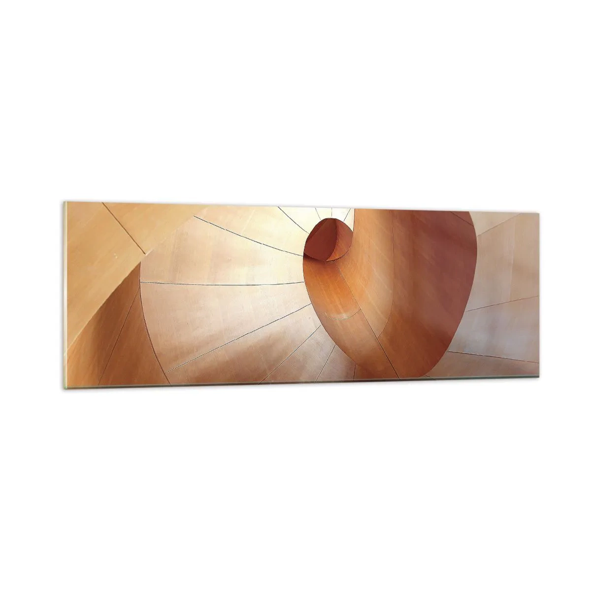 Tablou pe sticlă - Serpentină arhitecturală - 90x30 cm