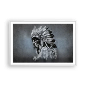 Poster în ramă albă - Înapoi la rădăcini - 91x61 cm