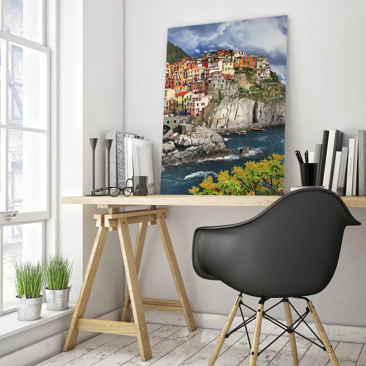 Tablou pe sticlă - Îmbrățișați de stânci - 50x70 cm