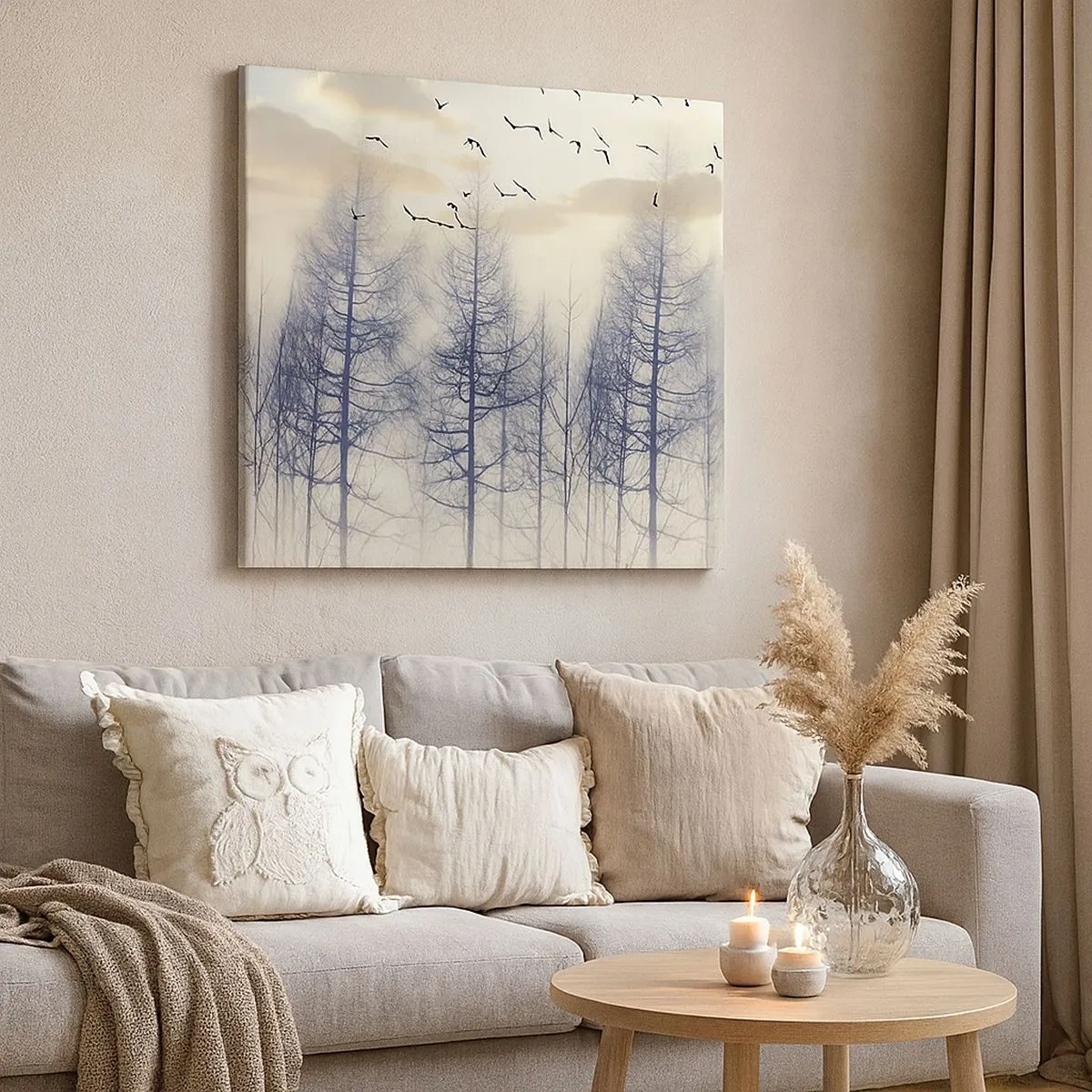 Tablou pe pânză - Spiritele pădurii - 30x30 cm