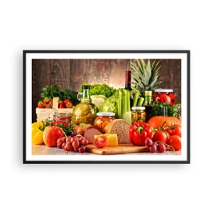 Poster în ramă neagră - Afumate, prăjite, marinate - 91x61 cm
