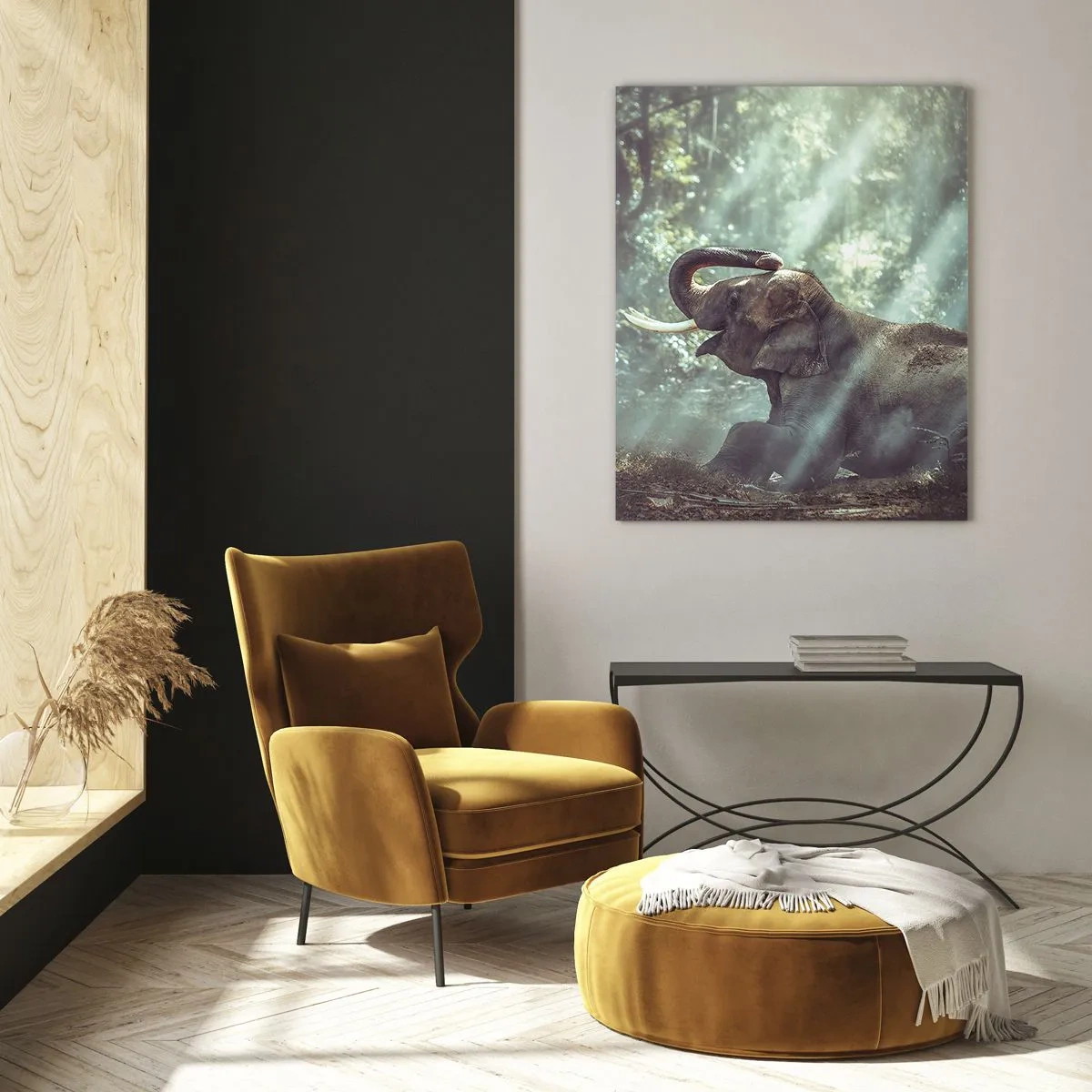 Tablou pe sticlă - Și ascultă asta... - 80x120 cm
