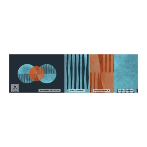 Mostră de Tapet Standard Eco - Compoziție simetrică - Abstracția, Bucată, Model geometric - 100x30 cm