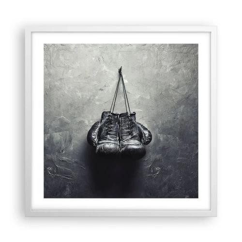 Poster în ramă albă - Timp de luptă și timp de pace - 50x50 cm