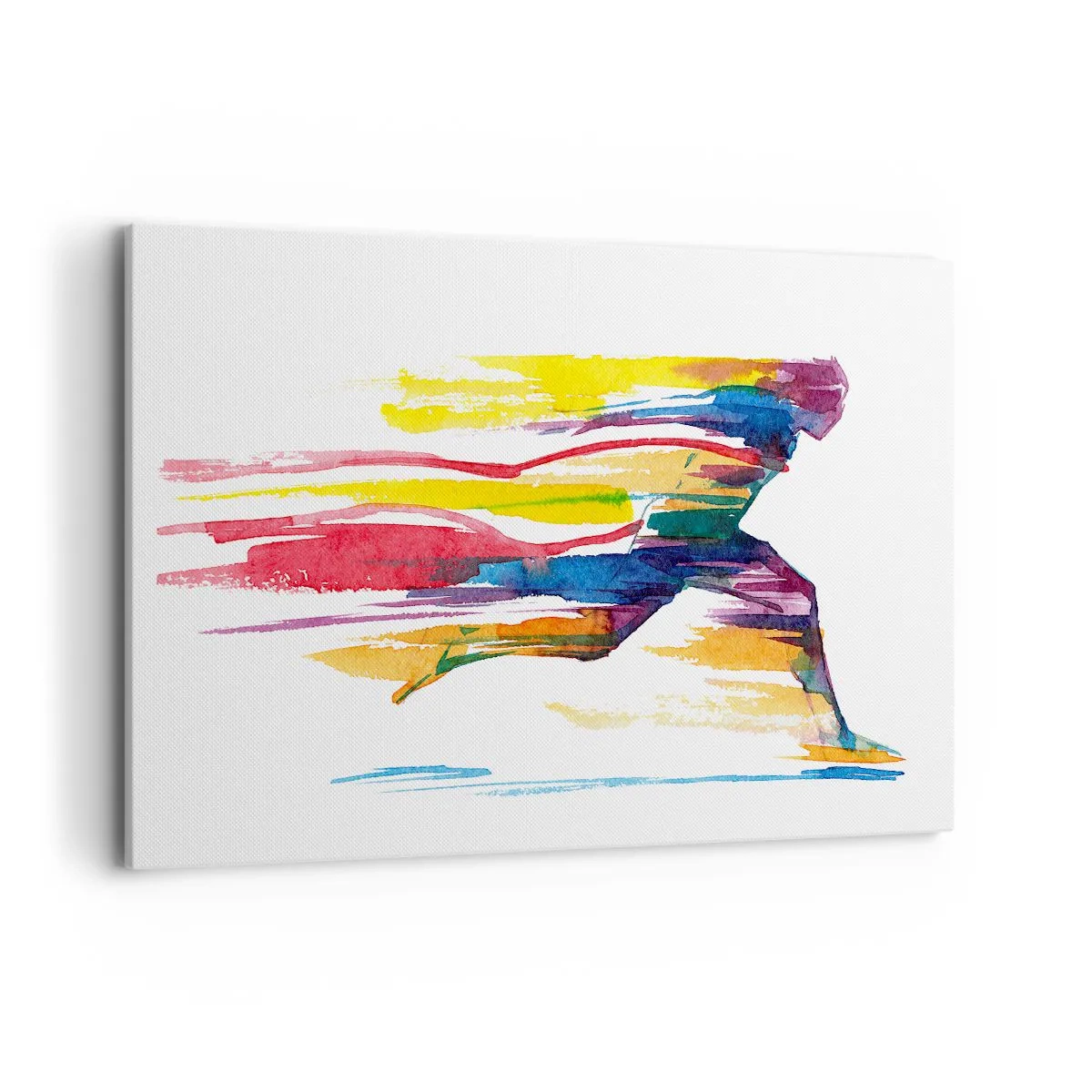 Tablou pe pânză - Alergând peste curcubeu - 120x80 cm