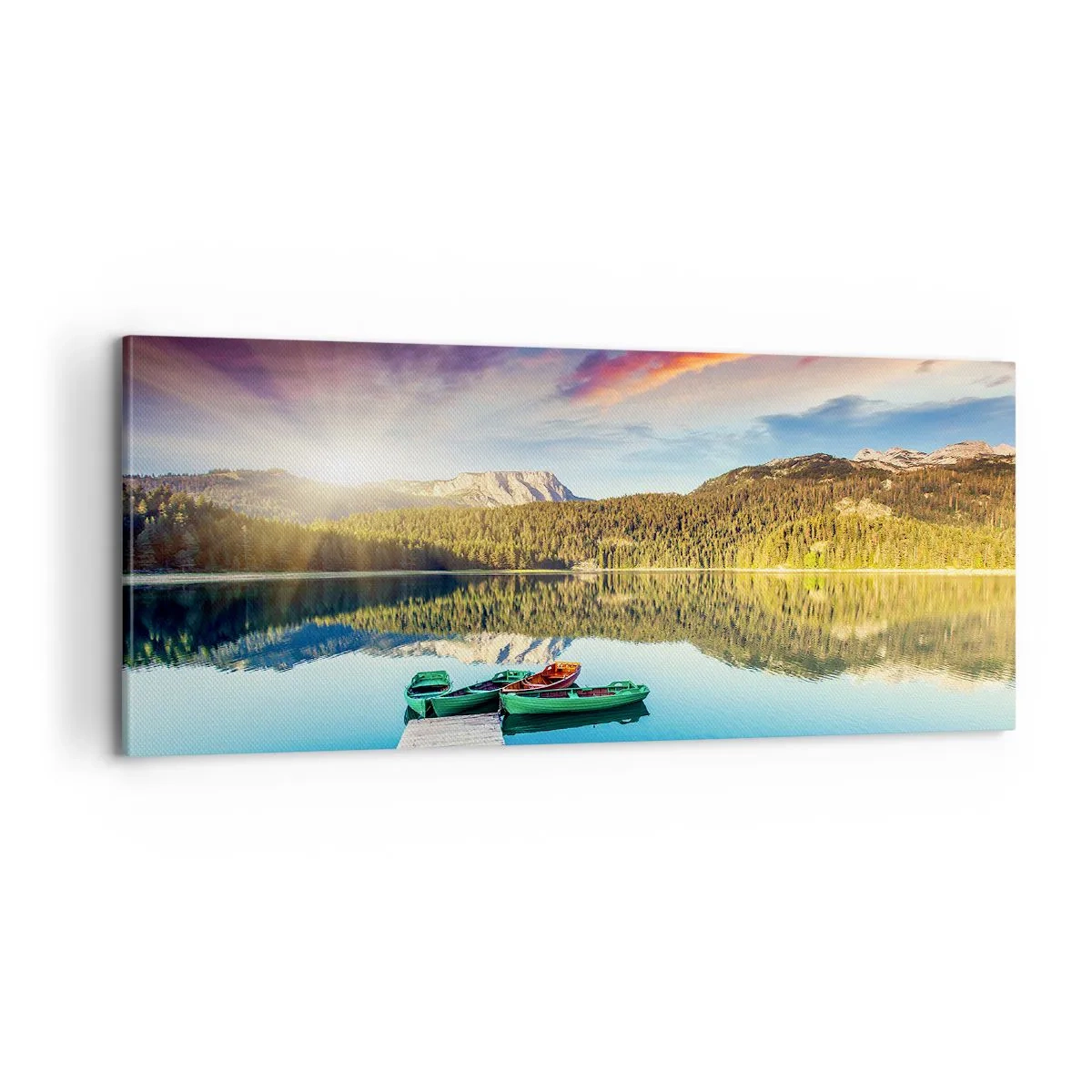 Tablou pe pânză - Spre o apă netedă ca o oglindă - 100x40 cm