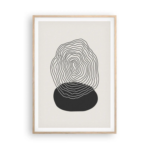 Poster în ramă de stejar deschis - Persistență și vibrațiile - 70x100 cm