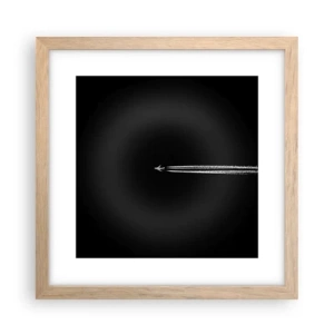 Poster în ramă de stejar deschis - Într-o altă dimensiune - 30x30 cm