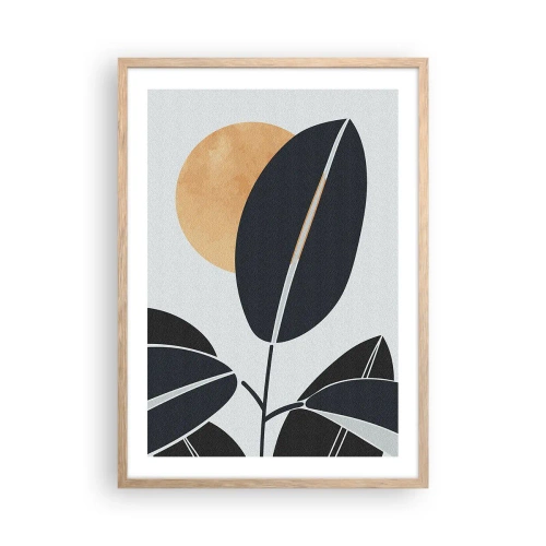 Poster în ramă de stejar deschis - Ziua unei veri fierbinți - 50x70 cm