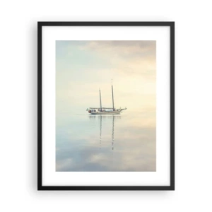 Poster în ramă neagră - În tăcerea mării - 40x50 cm