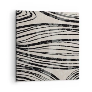 Tablou pe pânză - Deversare de linii - 50x50 cm