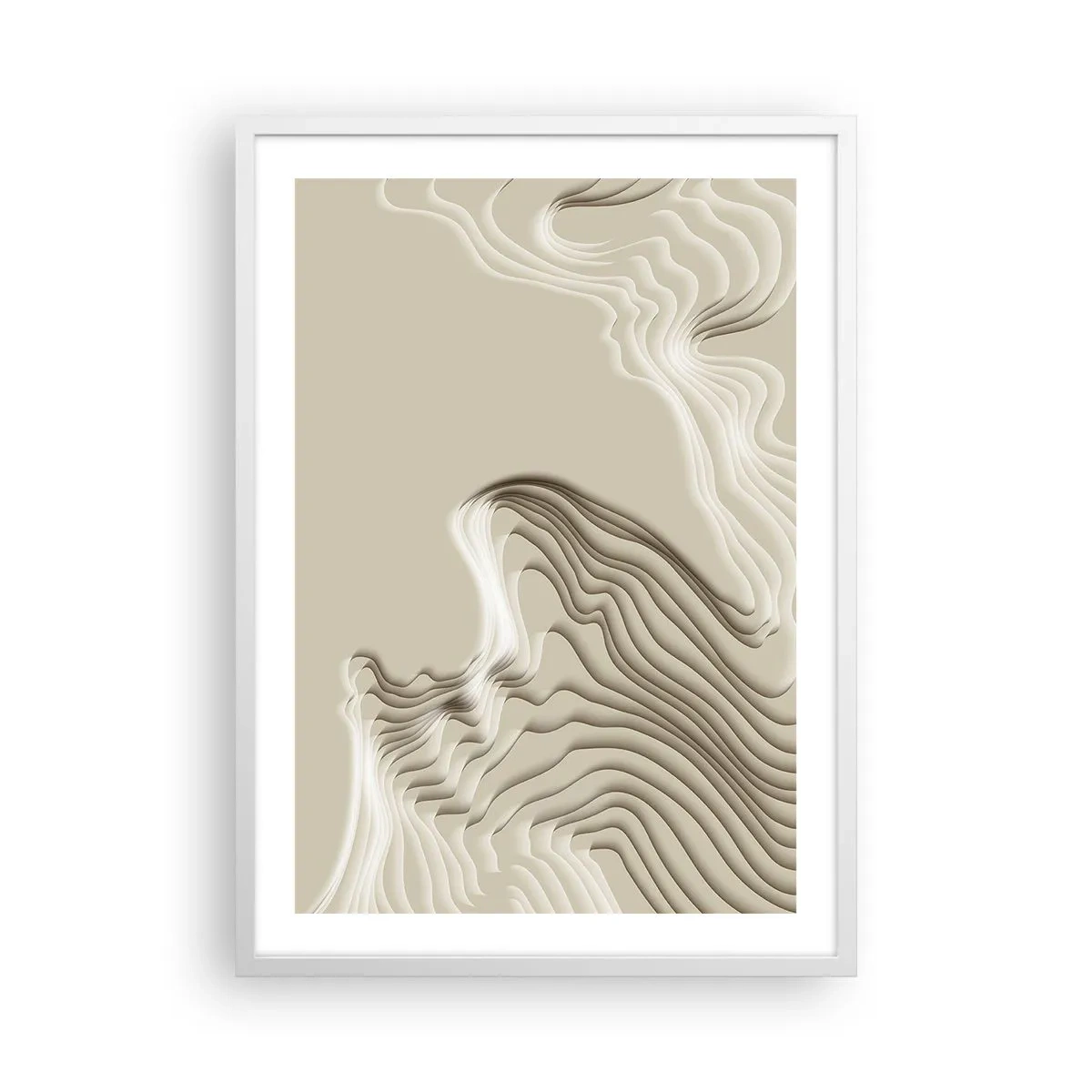 Poster în ramă albă - Topografia artei - 50x70 cm