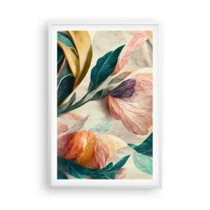 Poster în ramă albă - Flori din insulele sudice - 61x91 cm