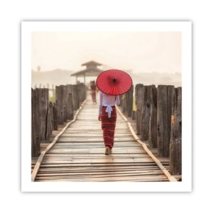 Poster - Pe podul vechi - 60x60 cm