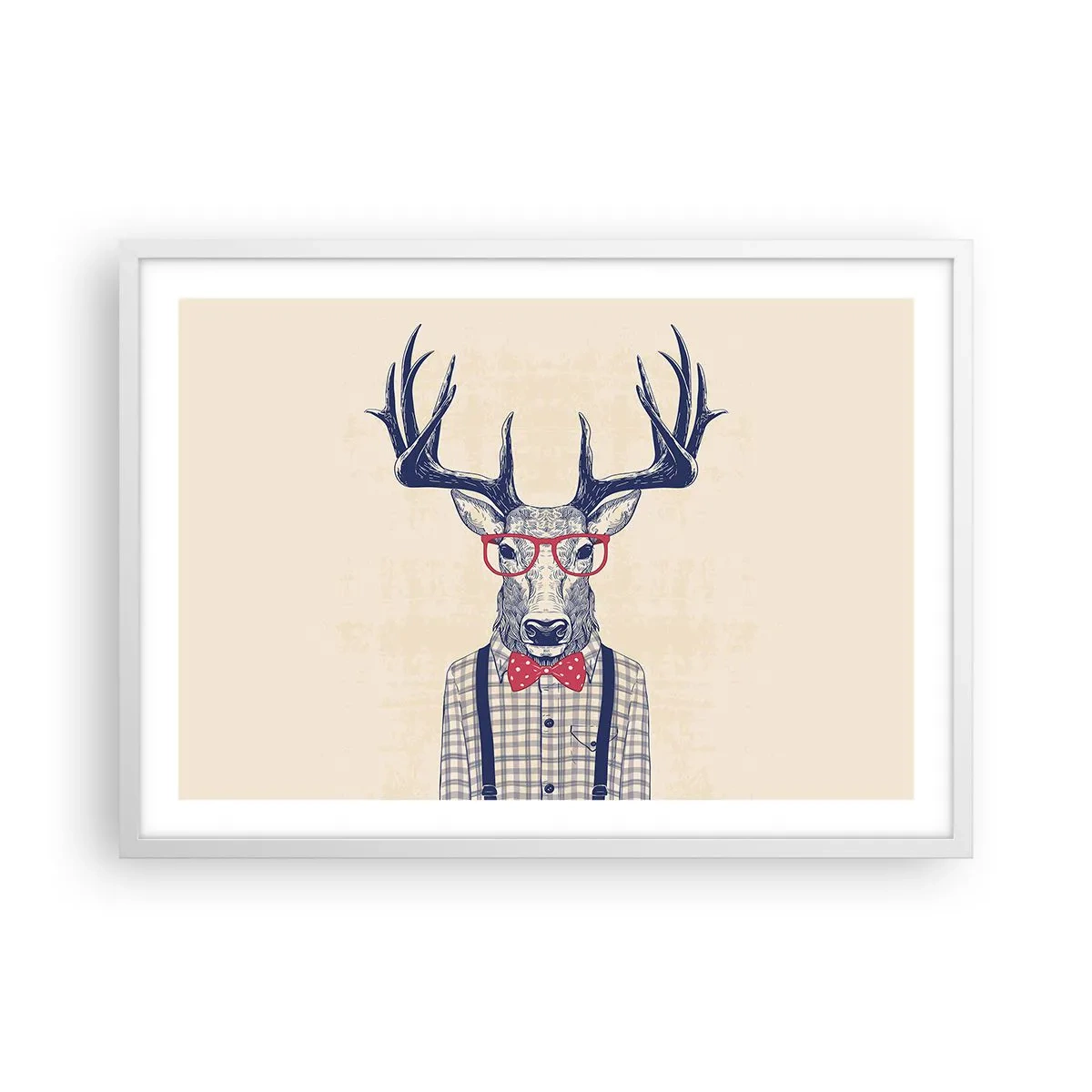 Poster în ramă albă - O extravaganță jucăușă - 70x50 cm