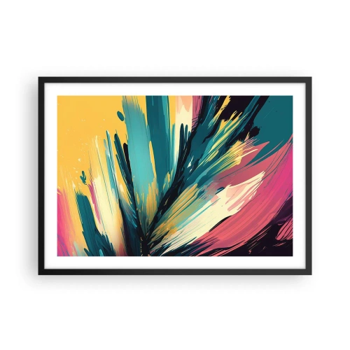 Poster în ramă neagră - Compoziția - o explozie de bucurie - 70x50 cm