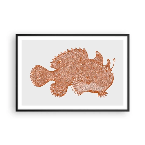 Poster în ramă neagră - Și totuși este un peşte - 91x61 cm