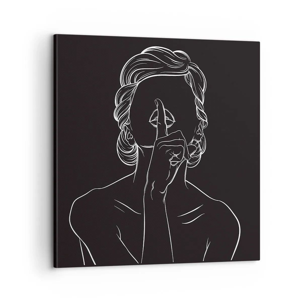 Tablou pe pânză - Frumusețea înflorește în tăcere - 60x60 cm