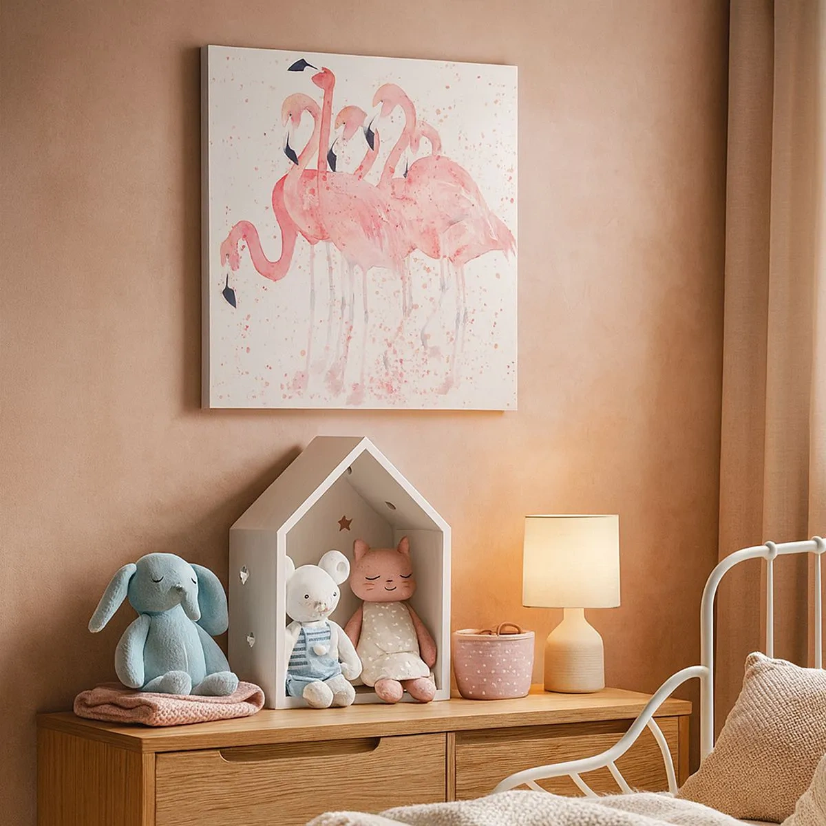 Tablou pe pânză - Ansamblul roz - 30x30 cm