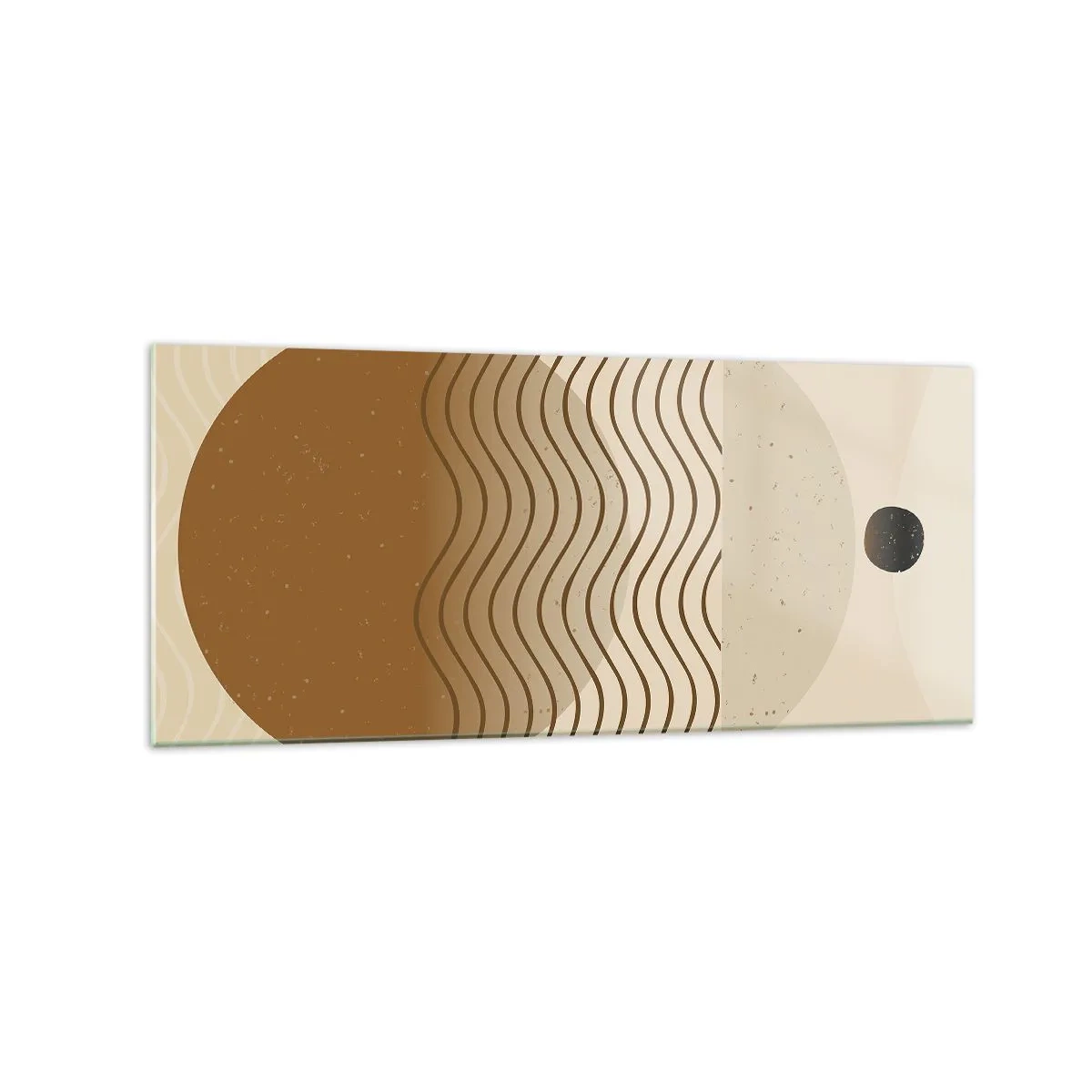 Tablou pe sticlă - Despre originea figurilor geometrice - 120x50 cm