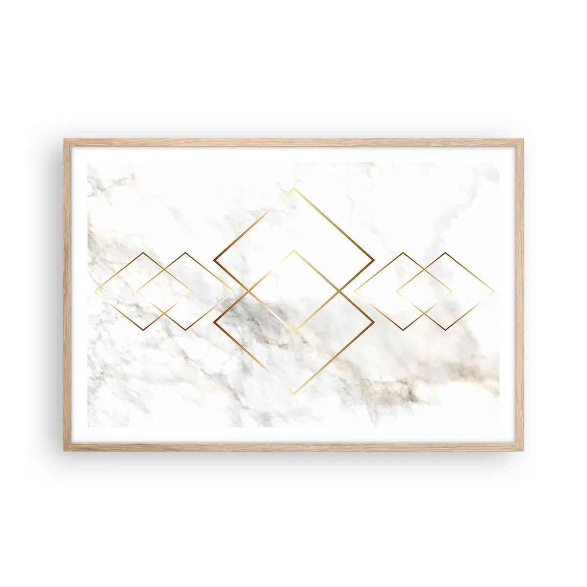 Poster în ramă de stejar deschis - Vedere spre infinit - 91x61 cm