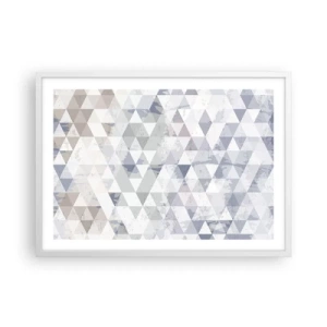 Poster în ramă albă - În ritm de trei - 70x50 cm