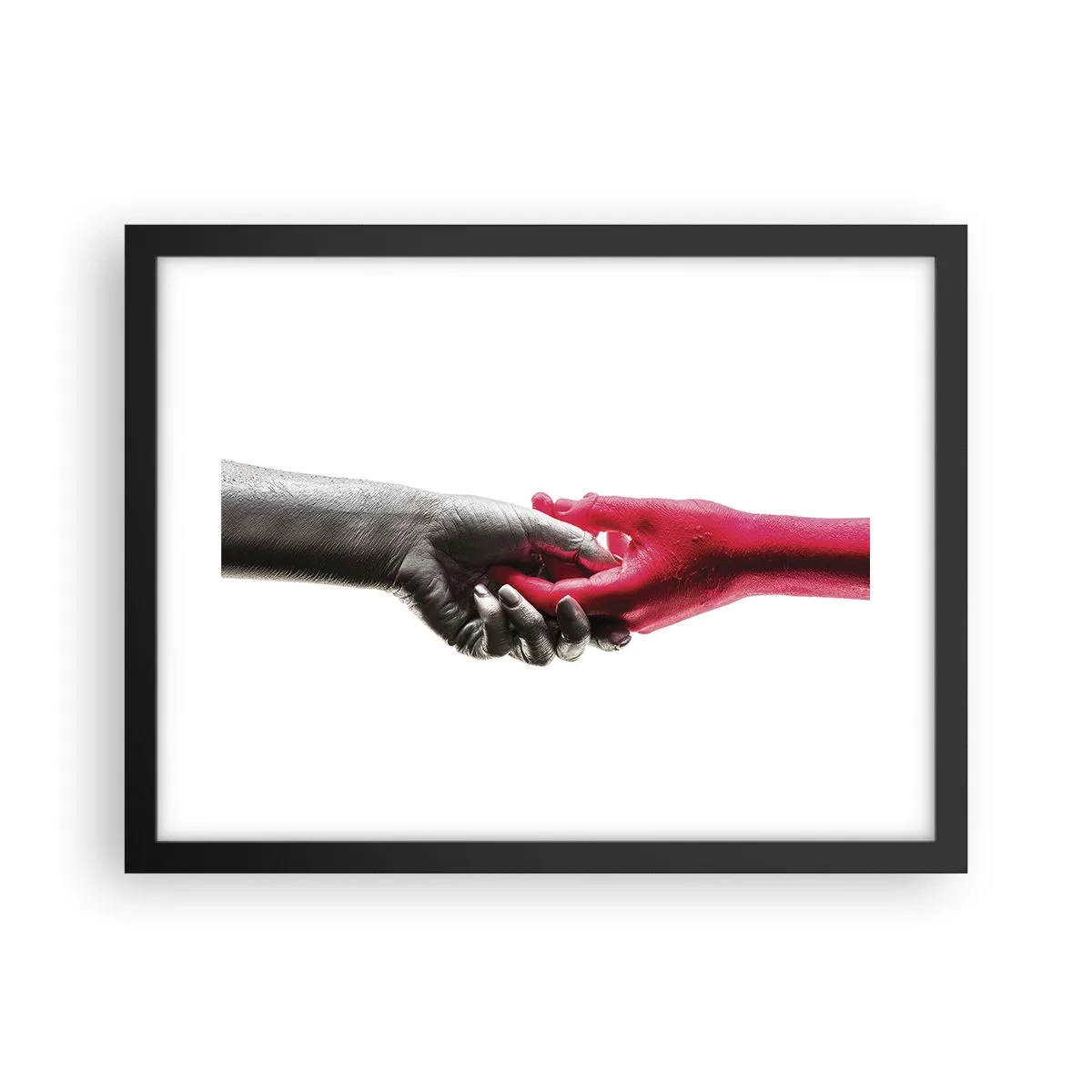Poster în ramă neagră - Împreună, deși diferiți - 40x30 cm