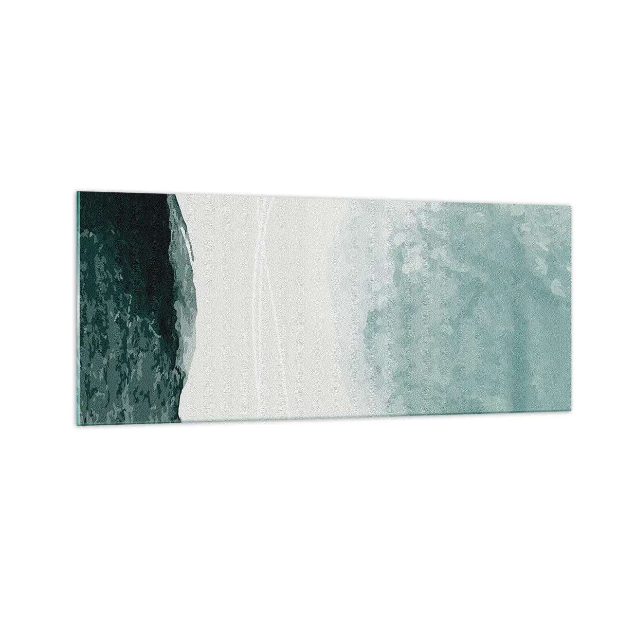 Tablou pe sticlă - Întâlnire cu ceața - 100x40 cm