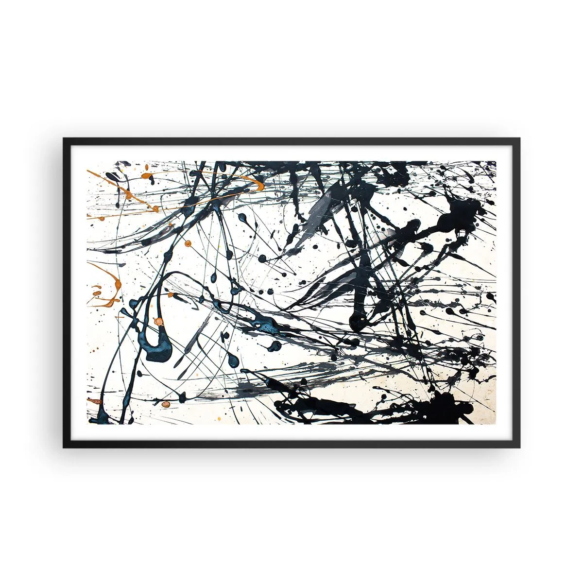 Poster în ramă neagră - Abstracție expresionistă - 91x61 cm