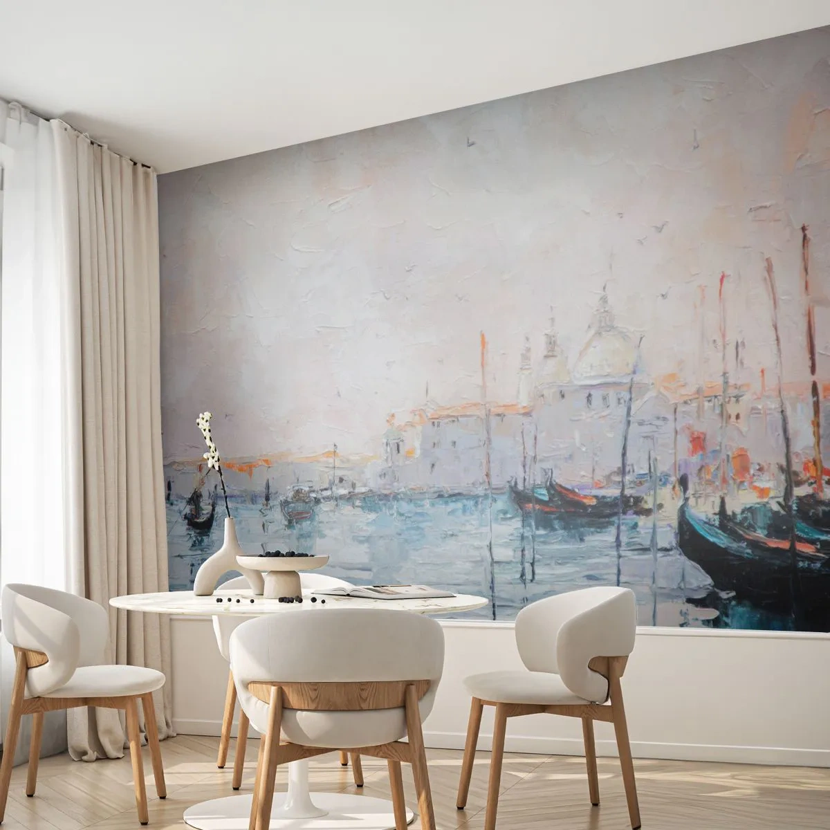Tapet Standard Eco - În spatele apei, în spatele ceții - Bucată, Oraș, Veneția - 400x280 cm