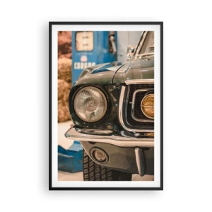 Poster în ramă neagră - Întâlnire cu o legendă - 61x91 cm